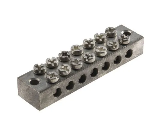 63-7464-68 RS 7 Way Double Screw Earth Terminal Block, Screw Down 0 → 16 mm² 283-0774