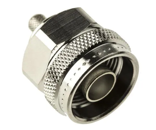 63-7407-04 Telegartner 50Ω Straight Cable Mount N Type Connector, Plug, Crimp Termination, 0 → 11GHz, RG223/U, RG400/U J01020A0113