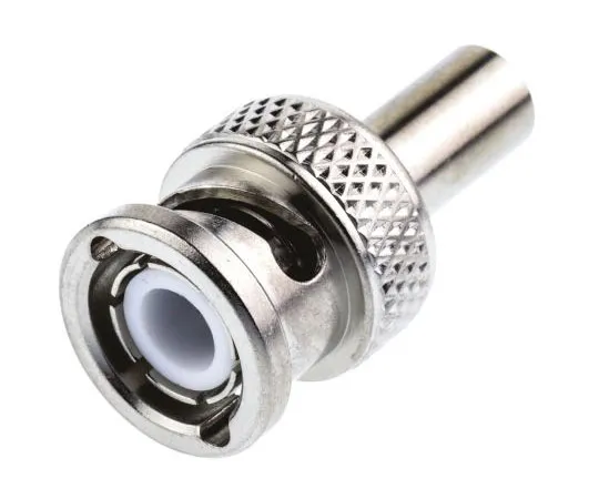 63-7475-18 Radiall Straight 50Ω Cable Mount BNC Connector, Plug, Nickel, Crimp Termination, RG141, RG58 R141082000W