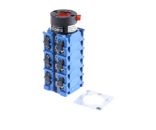 63-7502-22 Kraus & Naimer, 6P 3 Position 60° Rotary Switch, 690 V, 20 A, Rotary Knob Actuator CHR10A362/GBA001 * FT