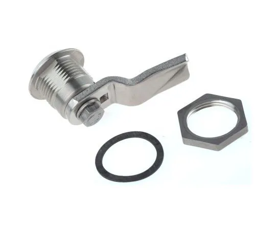 63-7497-87 Steinbach & Vollman Panel to Tongue Depth 26mm Stainless Steel Tumbler Lock, Key to unlock 6800443