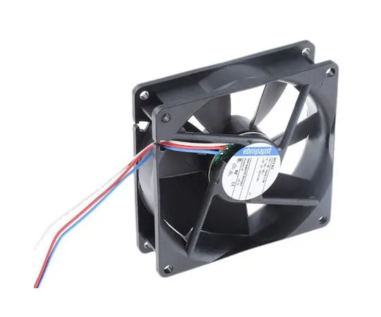 63-7478-73 ebm-papst 3400N Series Axial Fan, 92 x 92 x 25mm, 84m³/h, 2.2W, 12 V dc 3412N/2