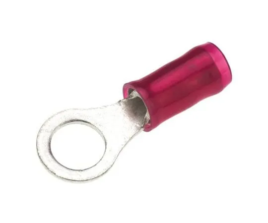 63-7383-87 TE Connectivity PIDG Series Insulated Crimp Ring Terminal, M5 Stud Size, 0.25mm² to 1.6mm² Wire Size, Red 130005