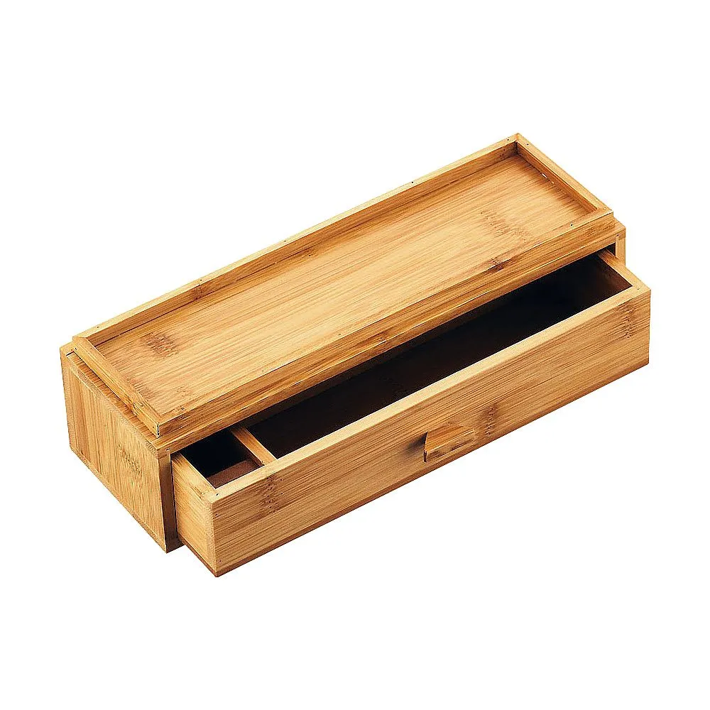 62-6758-32 Bamboo chopstick box drawer type (with tray) 23-004