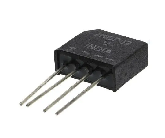 63-7522-70 Vishay VS-2KBP02, Bridge Rectifier, 2A 200V, 4-Pin D 44 VS-2KBP02
