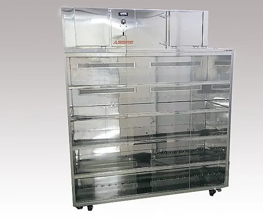3-2053-01　［Discontinued］Negative Pressure Type Isolation Rack 1560 x 600 x 1850 DTP-Ⅲ15　DTP-Ⅲ15