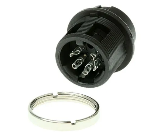 63-7465-63 Amphenol C091B Series M16 Panel Mount Connector, 5 contacts Socket T3377000
