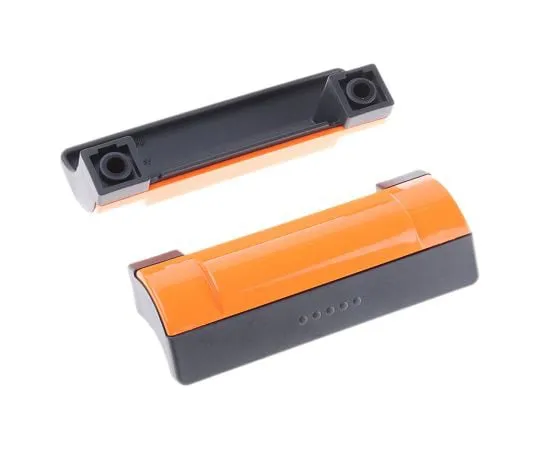 63-7469-01 Elesa Matte Black, Orange Plastic Concealed Fixings Drawer Handle, 114mm 265111-C2