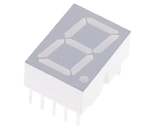 63-7361-96 HDSP-5553 Broadcom 7-Segment LED Display, CC Red 1.48 mcd RH DP 14.2mm HDSP-5553