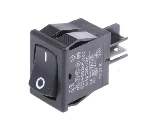 63-7418-93 Carlingswitch Double Pole Single Throw (DPST), Latching Rocker Switch Panel Mount 621-159190ENXRS