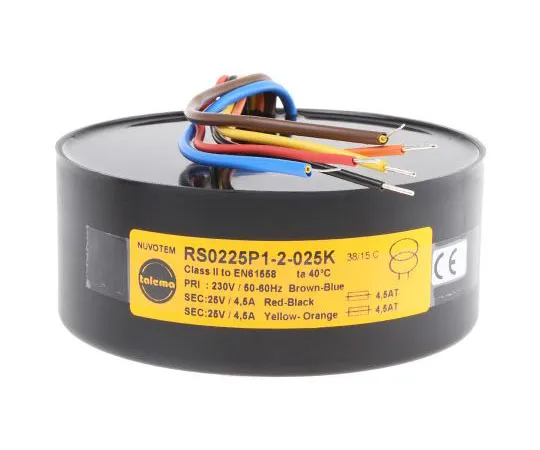 63-7432-94 2 Output Toroidal Transformer, 225VA, 2 x 25V ac 0225P1-2-025K