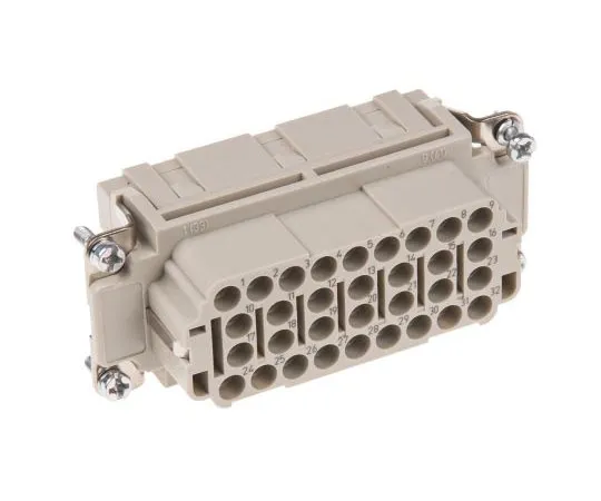 63-7464-65 Han EE Series size 16 B Housing, Female, 32 Way, 16A, 500 V 9320323101