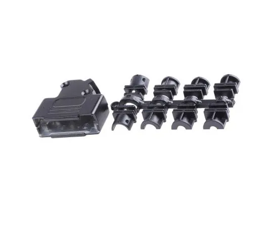 63-7464-92 MH Connectors MHD45ZK-BK Series Zinc Angled D-sub Connector Backshell, 15 Way, Strain Relief D45ZK15-BK-K