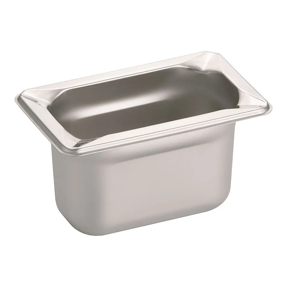 62-6360-34 KINGO Stainless Hotel Pan 1/9 x 100 mm 19100