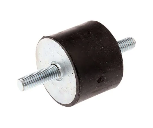 63-7440-58 FIBET 4030VV23-50 76mm Shock Mount M8 40mm Diameter 109.8kg Compression Load 6mm, Male to Male Natural Rubber 4030VV23-50