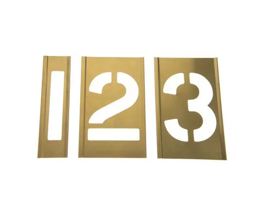 63-7486-86 AT Brown Brass Stencil, 3in 175136