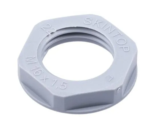 63-7546-81 Lapp Grey Fibreglass PA Cable Gland Locknut, M16 Thread, IP68 53119010