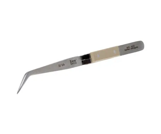 63-7549-13 Erem by Weller 150 mm, Anti-Magnetic Stainless Steel, Pointed; Bent; Curved, Anti-Acid Tweezers 30 SA