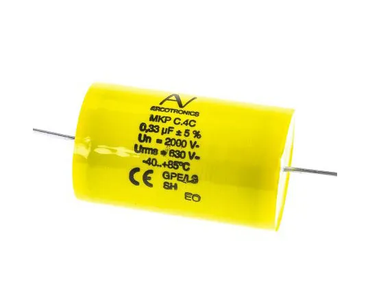 63-7518-20 KEMET 330nF Polypropylene Capacitor PP 2kV dc ±5% Tolerance Through Hole C4C Series C4CAWUD3330AA1J