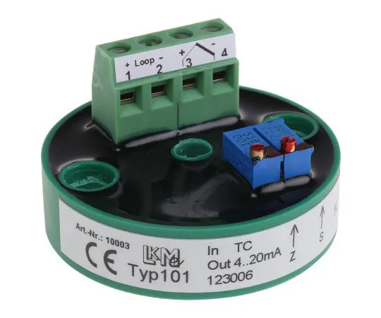 63-7511-85 Thermocouples Type K Temperature Transmitter, 24 V, -25 → +85 °C LKM 101/K1