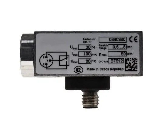 63-7366-29 RS PRO Pressure Switch, M12 x 1 0.5bar to 8 bar 136-6271