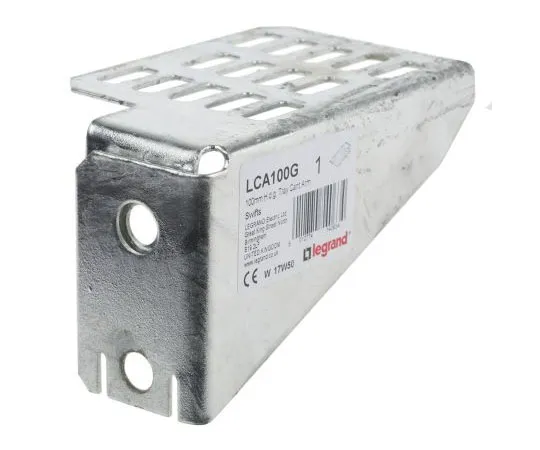 63-7387-02 Legrand Cantilever Arm Bracket Hot Dip Galvanised Steel Cable Tray Fixing Plate, 100 mm Width, 74mm Depth LCA100G