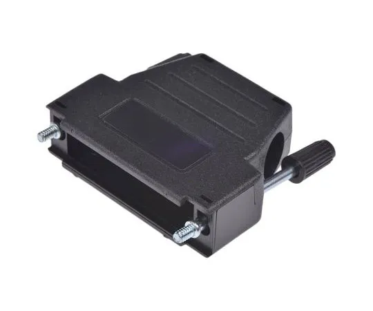 63-7538-04 MH Connectors MHDSSK-T/P Series ABS Angled, Straight D-sub Connector Backshell, 25 Way, Strain Relief MHDSSK-P-25-L-K