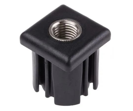 63-7439-17 RS PRO Square Nylon Threaded Tube Insert, M16, 40 x 40 x 43mm, 1000kg Static Load Capacity 235-0975