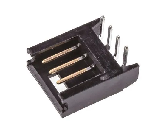 63-7438-31 TE Connectivity AMPMODU MOD II, 4 Way, 1 Row, Right Angle PCB Header 280378-2
