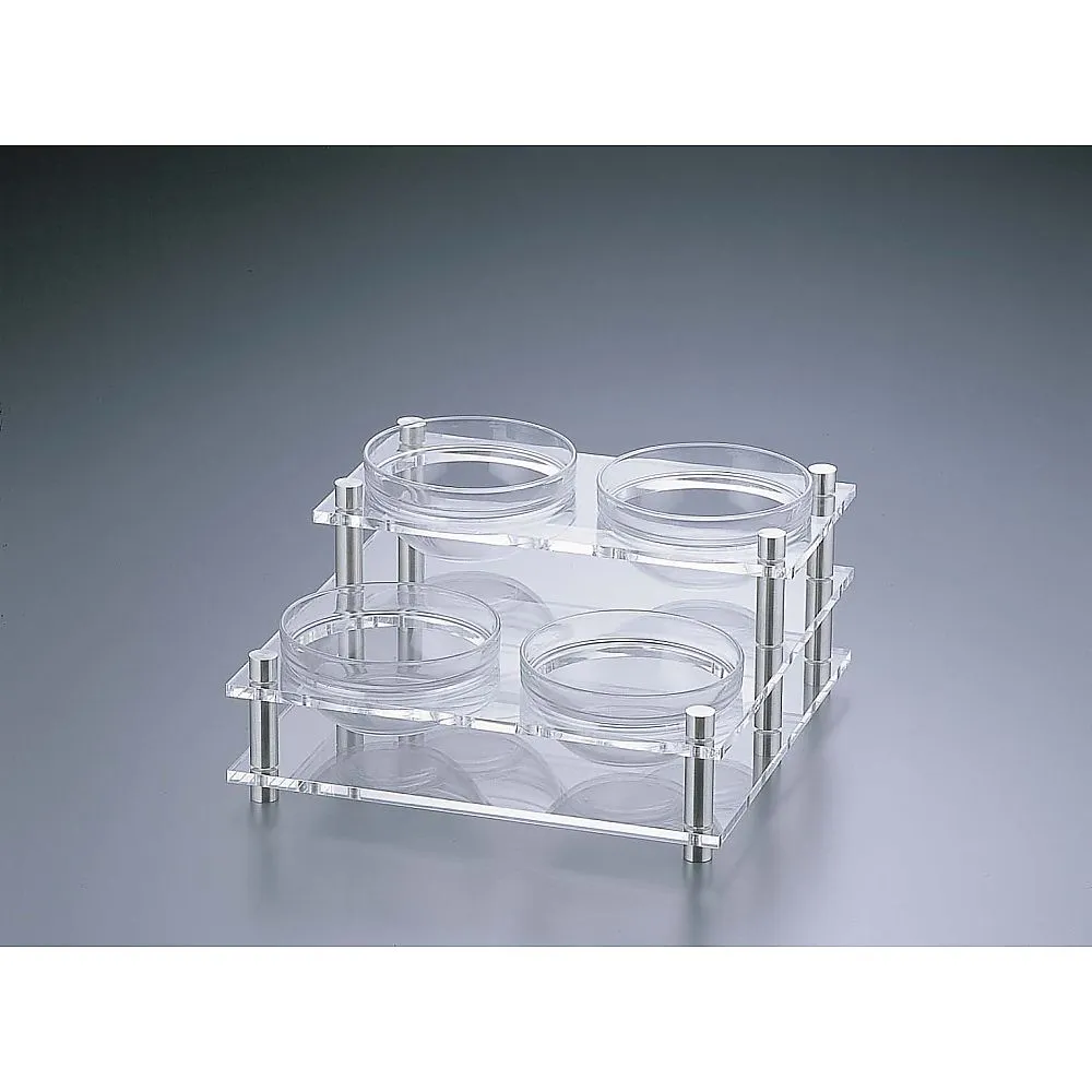 62-6670-77 Acrylic Condiment Stand 2-Step 4-Hole B30-2