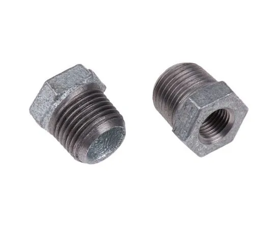 63-7443-83 Georg Fischer Malleable Iron Fitting Reducer Bush, 1/2 in BSPT Male (Connection 1), 1/4 in BSPP Female (Connection 2) 770241219