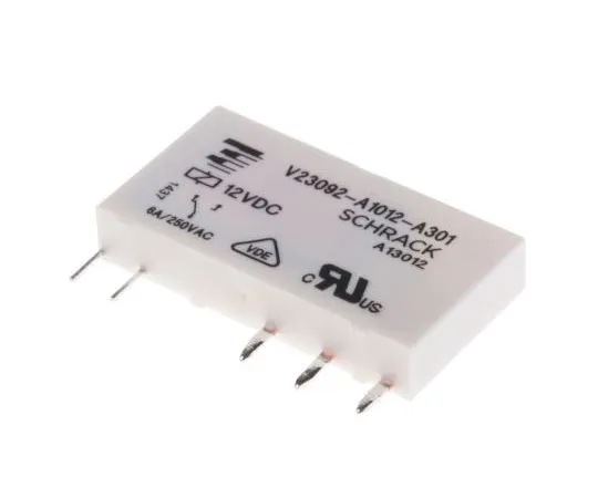 63-7437-65 TE ConnectivitySNR SPDT Non-Latching Relay PCB Mount, 12V dc Coil, 6A V23092A1012A301