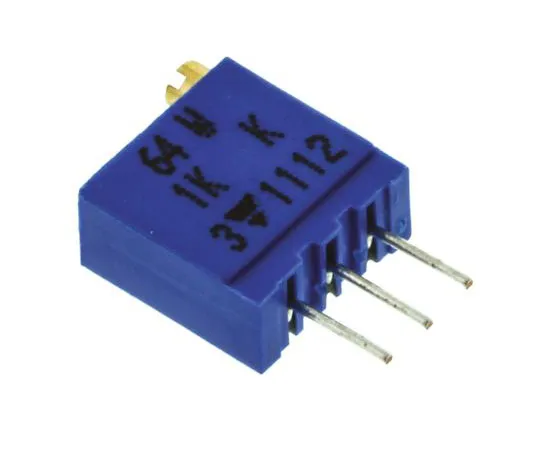 63-7379-22 1kΩ Through Hole Trimmer Potentiometer 0.5W Top Adjust Vishay 64W Series M64W102KB40