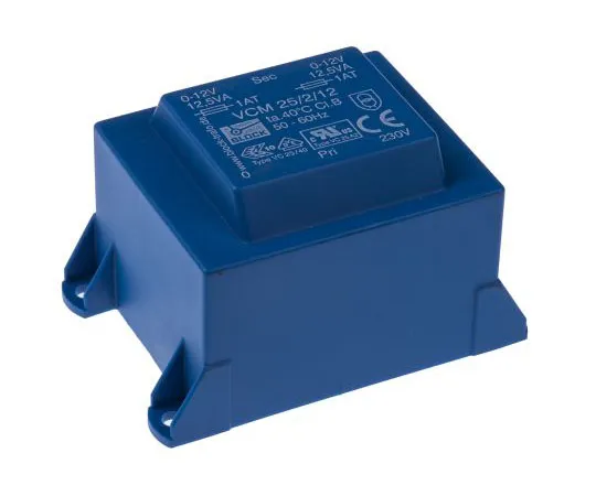 63-7500-61 12V ac 2 Output Through Hole PCB Transformer, 25VA VCM 25/2/12