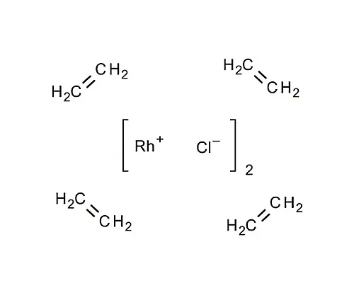 61-0372-41　［Discontinued］Bis (Ethylene) Rhodium (I) Chloride Dimer (53% Rh) for Synthesis 824437 100mg　8.24437.0100