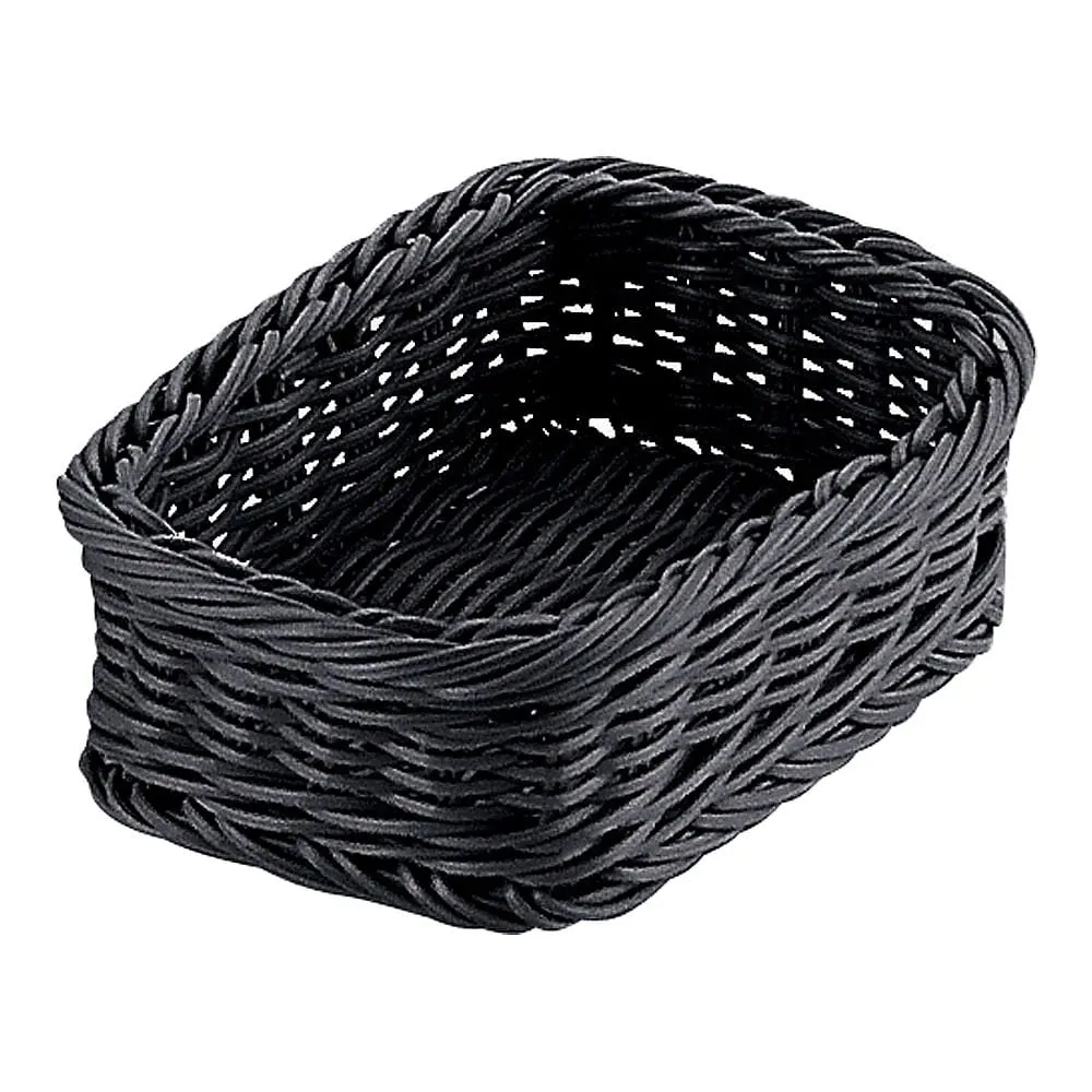 62-6403-24 PP Square Basket Black 15 Type RE-330-BK