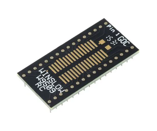 63-7380-64 Winslow Straight Through Hole Mount 1.27 mm, 2.54 mm Pitch IC Socket Adapter, 32 Pin Female SOP to 32 Pin Male DIP W9509RC
