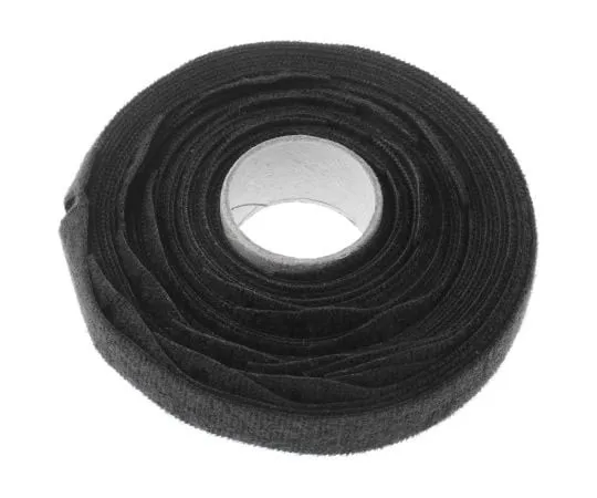 63-7467-02 RS PRO Black Hook & Loop Cable Tie, 305mm x 12 mm 285-4584