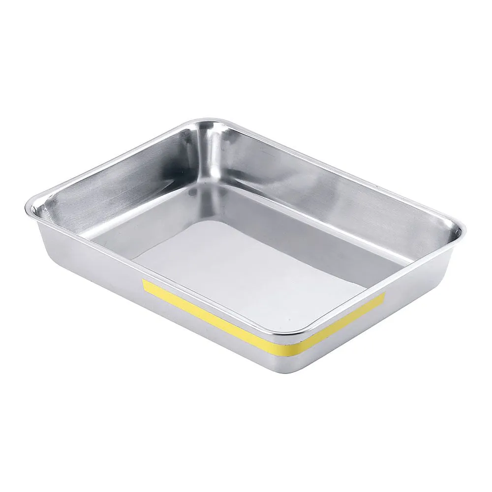 62-6369-71 TKG Stainless Steel Color Line Square Vat 10 Pack Yellow ABTE511