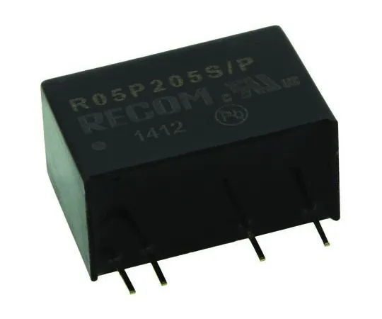 63-7356-53 Recom 2W Isolated DC-DC Converter Through Hole, Voltage in 4.5 → 5.5 V dc, Voltage out 5V dc R05P205S/P