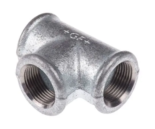63-7443-79 Georg Fischer Malleable Iron Fitting Tee, 3/4 in BSPP Female (Connection 1), 3/4 in BSPP Female (Connection 2) 770130205
