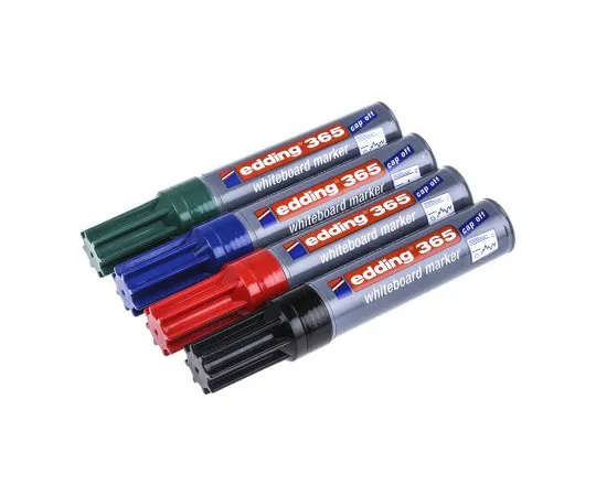 63-7487-19 Edding White Board Marker, 4 Assorted 365/4S