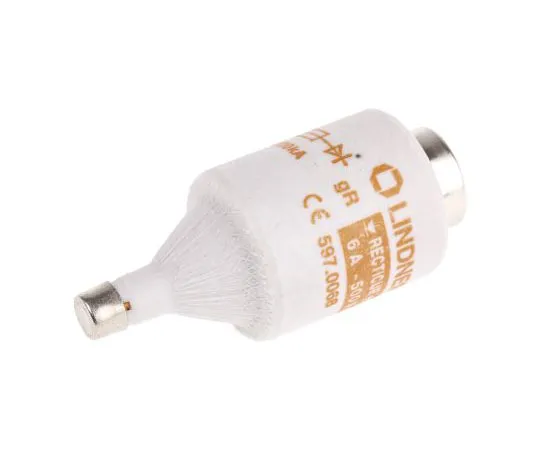 63-7513-55 Mersen 6A DII Diazed Fuse, E27 Thread Size, gR, 500V ac E214065