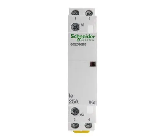 63-7490-26 Schneider Electric 2 Pole Contactor, 25 A, 24 V ac Coil, Tesys GC, 2NO GC2520B5