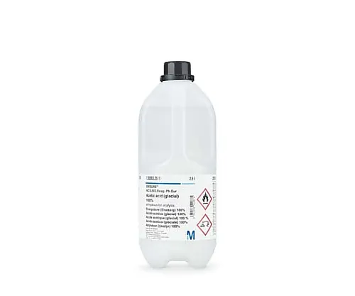 61-0286-04　［Discontinued］Glacial Acetic Acid 100% (Anhydride) for Analysis Emsure(TM) ACS, ISO, Reag. pH Eur 2.5L　1.00063.2500