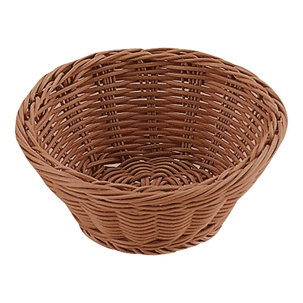 62-6403-54 PP Round Basket Brown 15 Type RO-202-BR