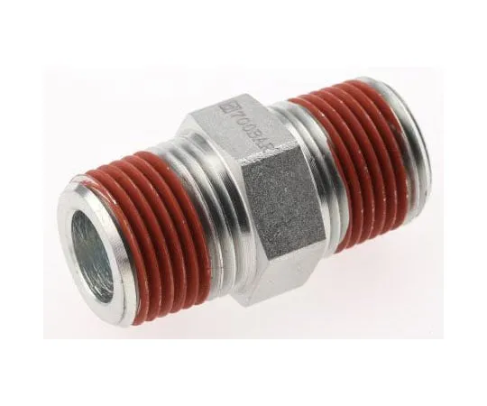 63-7464-79 Enerpac Hexagon Nipple Fitting FZ1617, Connector A NPT 3/8-18 Male, Connector B NPT 3/8-18 Male FZ1617
