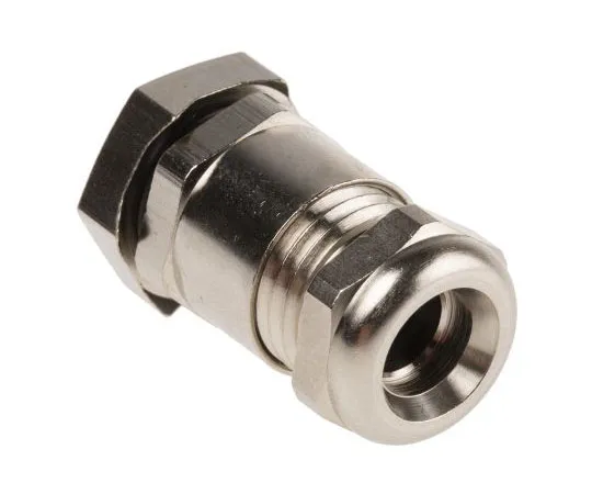 63-7540-37 Lapp Skindicht M12 Cable Gland With Locknut, Nickel Plated Brass, IP68 52103300+52105270