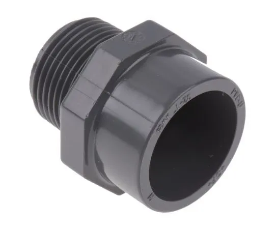 63-7540-22 Georg Fischer 721910708 Straight Adapter PVC Pipe Fitting, 25mm dia. 721910708