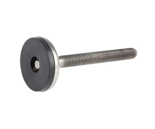 63-7541-58 Nu-Tech Engineering Stainless Steel Adjustable Feet A105/006 50mm Dia. 125mm 350kg Static load Capacity ,100mm M12 A105/006